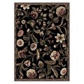 Home Dynamix Home Dynamix 769924129227 7 ft. 8 in. x 10 ft. 4 in. Optimum Amell Area Floral Rug - Black 769924129227